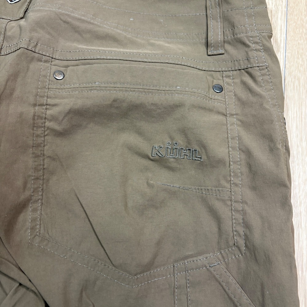 Kuhl Deceptr Men 34x34 Khaki Brown Technical Hiking Utility Travel Stretch Pants - Picture 8 of 13